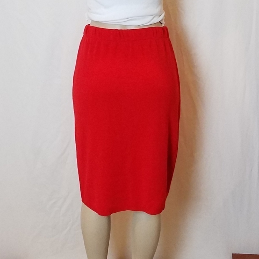 SAG Harbor Knitwear Red Sweater Skirt